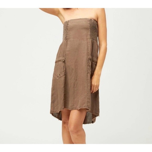 XCVI Linen Clementine Convertible 22667 Skirt Mini Dress Boho Women's Medium - Picture 9 of 9